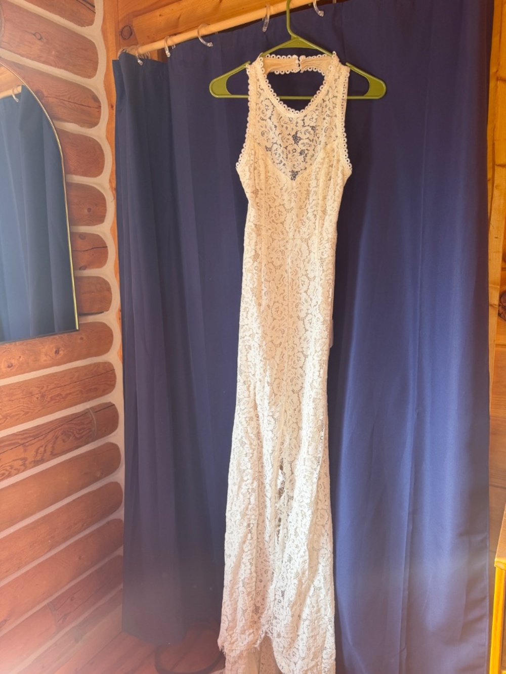 NWT Lulus Love Everlasting White Floral Lace Mermaid Maxi Dress - Picture 7 of 9